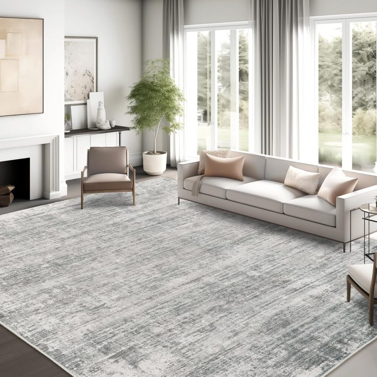 zesthome 8×10 Area Rugs for Living Room, Non-Slip Backing Washable Rug, Modern Abstract Area Rug, Stain Resistant Rugs for Bedroom, Ultra-Thin Large Area Rugs, Area Rug 8×10
